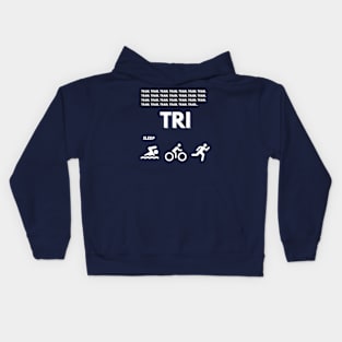 Train Tri Sleep T-shirt Kids Hoodie